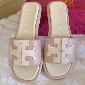 Tory Burch Leather Slides